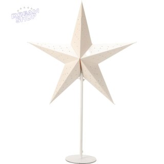 LAMPKA DEKORACYJNA GWIAZDA ADWENTOWA STOJĄCA LED 45CM BIAŁA