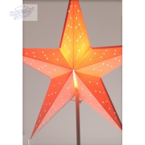 LAMPKA DEKORACYJNA GWIAZDA ADWENTOWA STOJĄCA LED 45CM BIAŁA