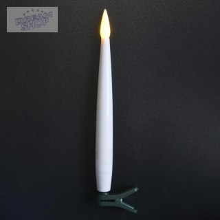 LAMPKI CHOINKOWE ŚWIECZKI NA KLIPIE 10 LED CIEPŁY BIAŁY LUCA