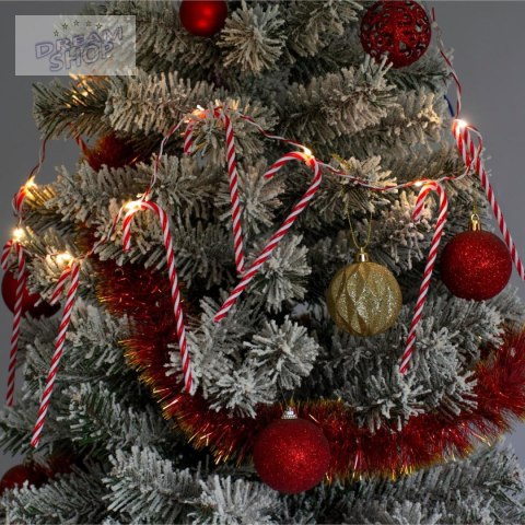 LAMPKI GIRLANDA 10 LED LIZAKI LASKI CHOINKOWE CIEPŁY BIAŁY LUCA