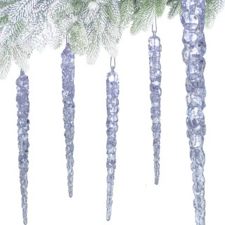 SOPLE LODU OPALIZUJĄCE DEKORACJA WISZĄCA 30 CM 4 SZT