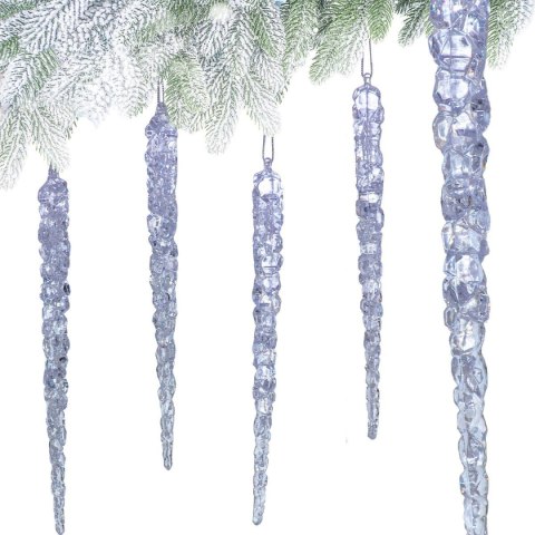 SOPLE LODU OPALIZUJĄCE DEKORACJA WISZĄCA 30 CM 4 SZT