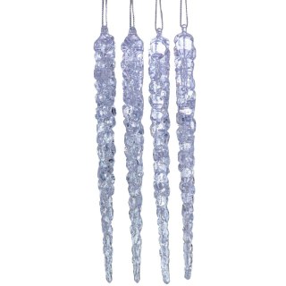 SOPLE LODU OPALIZUJĄCE DEKORACJA WISZĄCA 30 CM 4 SZT