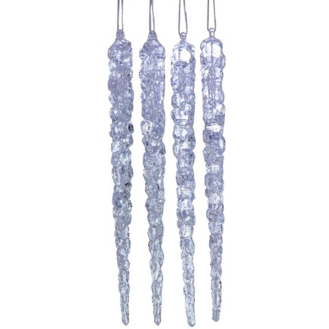 SOPLE LODU OPALIZUJĄCE DEKORACJA WISZĄCA 30 CM 4 SZT