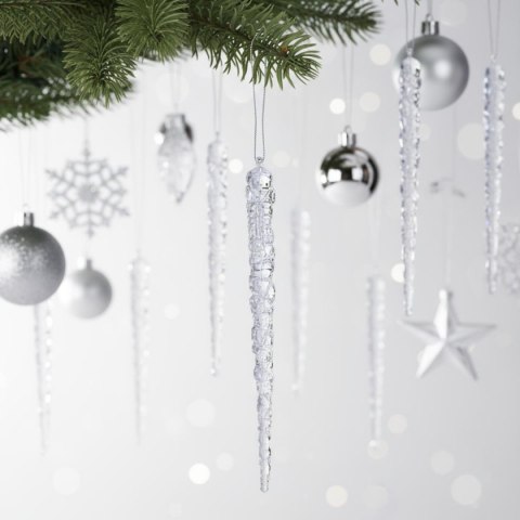 SOPLE LODU OPALIZUJĄCE DEKORACJA WISZĄCA 30 CM 4 SZT