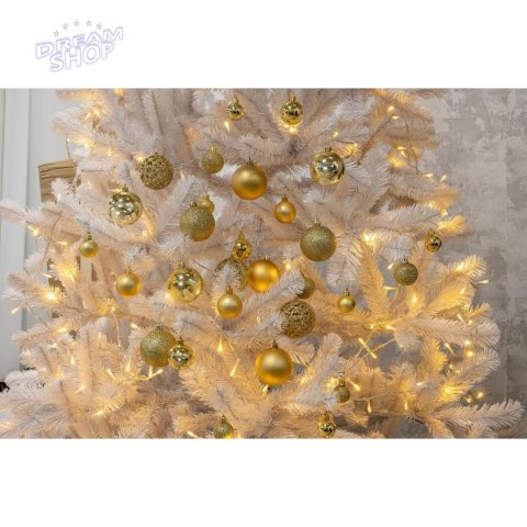 BOMBKA DEKORACYJNA PLASTIKOWA 6CM SET 35 SZT ZŁOTA