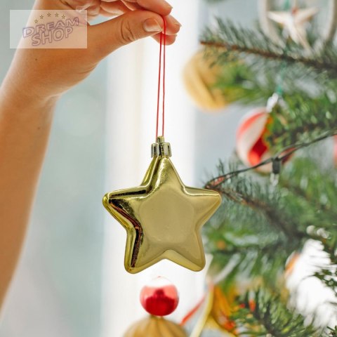 BOMBKA DEKORACYJNA PLASTIKOWA BEZPIECZNA 40SZT ZŁOTA MICA