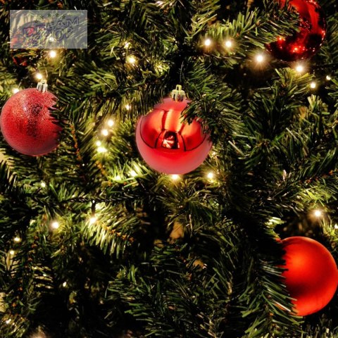 BOMBKA DEKORACYJNA PLASTIKOWA BEZPIECZNA 46SZT CZERWONA MICA