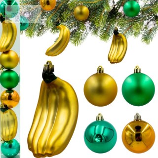 BOMBKA DEKORACYJNA PLASTIKOWA BEZPIECZNA 7SZT BANANY MICA