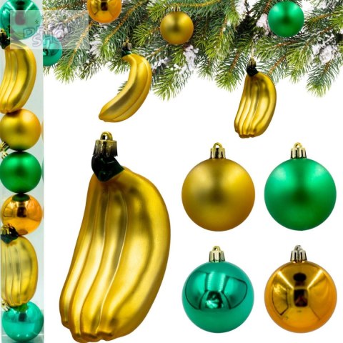 BOMBKA DEKORACYJNA PLASTIKOWA BEZPIECZNA 7SZT BANANY MICA