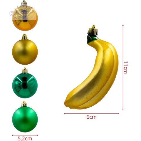 BOMBKA DEKORACYJNA PLASTIKOWA BEZPIECZNA 7SZT BANANY MICA