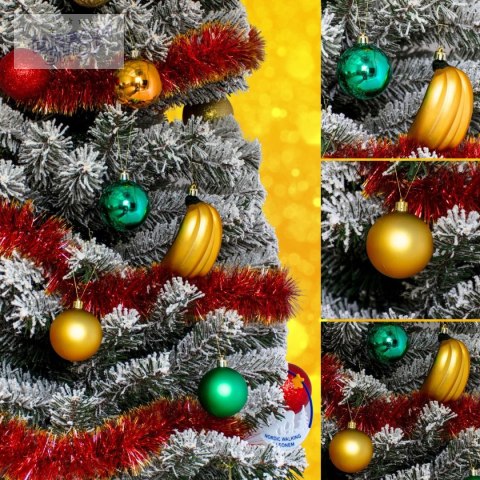 BOMBKA DEKORACYJNA PLASTIKOWA BEZPIECZNA 7SZT BANANY MICA