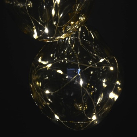 BOMBKA FORMÓWKA SZKLANA KROPLA 2SZT LED 12CM GOLD