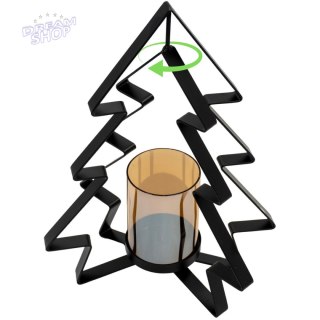 ŚWIECZNIK METALOWY 31,5CM CHOINKA MICA