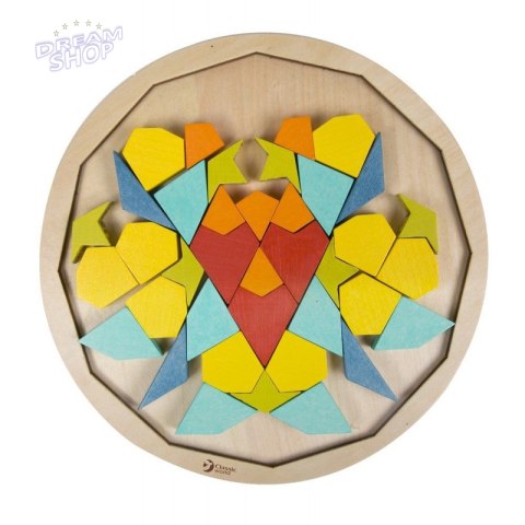 CLASSIC WORLD Drewniane Kolorowe Klocki Mandala CLASSIC WORLD Drewniane Kolorowe Klocki Mandala