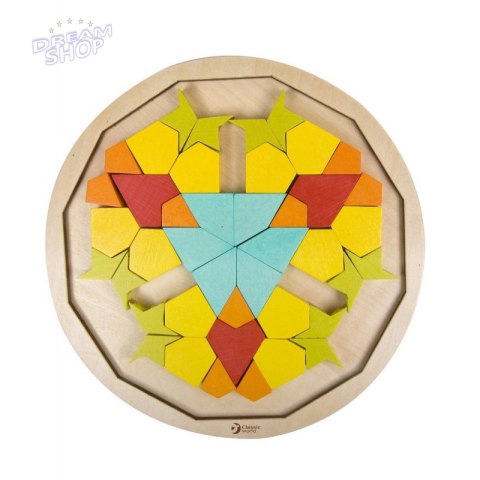 CLASSIC WORLD Drewniane Kolorowe Klocki Mandala CLASSIC WORLD Drewniane Kolorowe Klocki Mandala