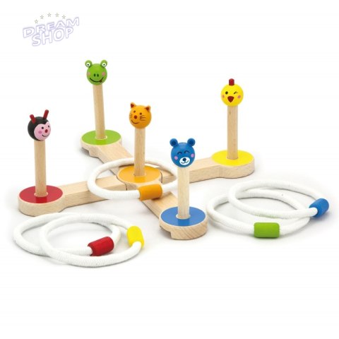Drewniana gra Rzut pierścnieniem Zwierzątka Viga Toys Drewniana gra Rzut pierścnieniem Zwierzątka Viga Toys