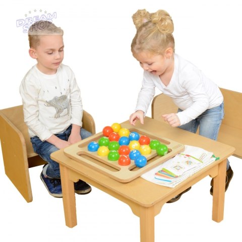 Kolorowe Kulki Drewniana Gra Dla Dzieci Masterkidz Kolorowe Kulki Drewniana Gra Dla Dzieci Masterkidz