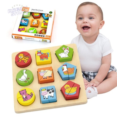 Puzzle Edukacyjne Drewniane Viga Zwierzęta Puzzle Edukacyjne Drewniane Viga Zwierzęta
