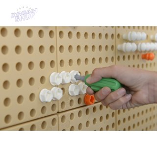 Ręczne Narzędzia 6 Elementów Śrubokręt Klucz - Tablica Naukowo-Edukacyjna Masterkidz STEM