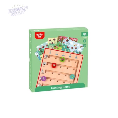 TOOKY TOY Drewniana Gra Nauka Liczenia Zwierzątka TOOKY TOY Drewniana Gra Nauka Liczenia Zwierzątka