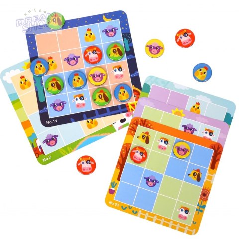 TOOKY TOY Gra Sudoku Dla Dzieci Wersja Farma TOOKY TOY Gra Sudoku Dla Dzieci Wersja Farma