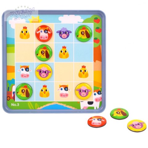 TOOKY TOY Gra Sudoku Dla Dzieci Wersja Farma TOOKY TOY Gra Sudoku Dla Dzieci Wersja Farma