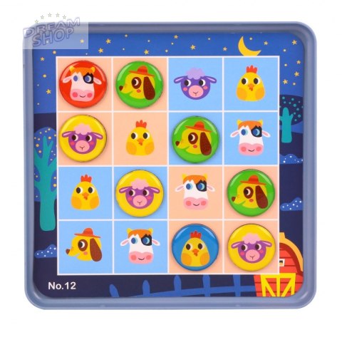 TOOKY TOY Gra Sudoku Dla Dzieci Wersja Farma TOOKY TOY Gra Sudoku Dla Dzieci Wersja Farma