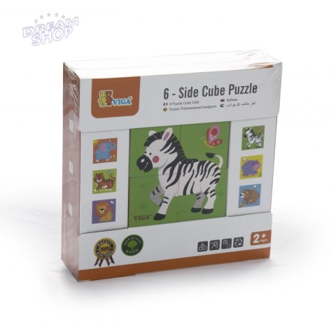 Viga Drewniana układanka Zoo Puzzle 4 klocki Viga Drewniana układanka Zoo Puzzle 4 klocki