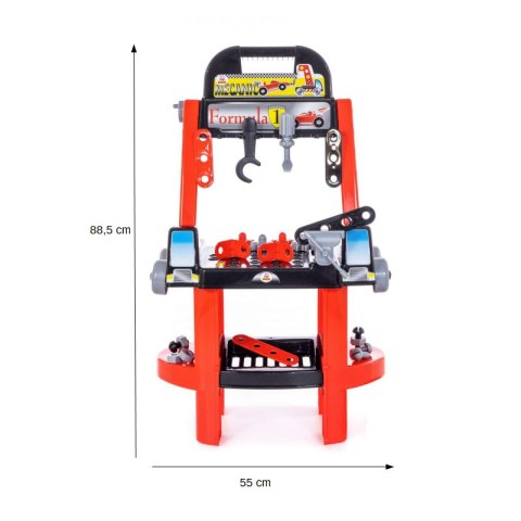 Zestaw Majsterkowicza "Super Mechanik" + Zestaw Narzędzi Klocki Konstrukcyjne "Wynalzca" Wader QT Polesie