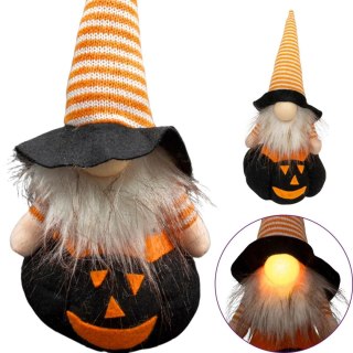 FIGURKA DEKORACYJNA NA DYNI 35CM LED HALLOWEEN CZARNY