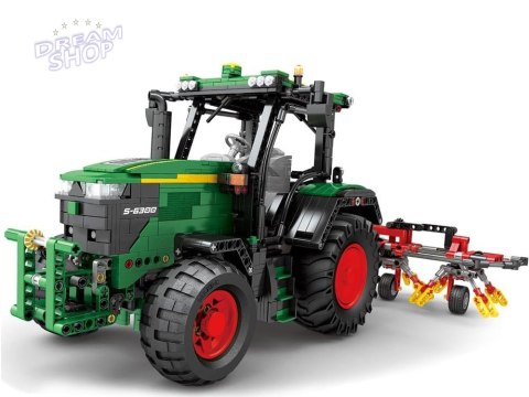 Klocki konstrukcyjne - Zdalnie sterowany TRAKTOR z bronami 1664-ele ZA5798