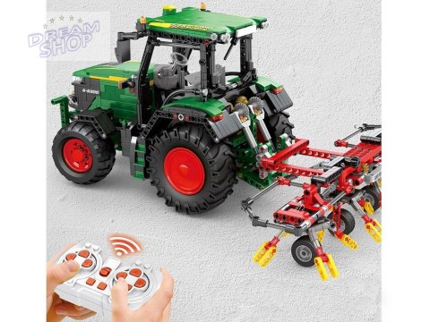 Klocki konstrukcyjne - Zdalnie sterowany TRAKTOR z bronami 1664-ele ZA5798