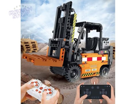 Klocki konstrukcyjne Zdalnie sterowany WÓZEK WIDŁOWY ruchomy 722-ele ZA5796