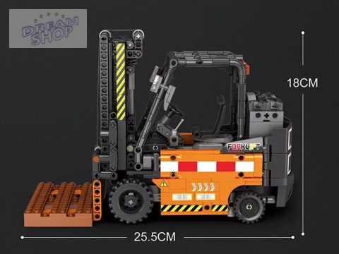 Klocki konstrukcyjne Zdalnie sterowany WÓZEK WIDŁOWY ruchomy 722-ele ZA5796