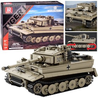 Klocki konstrukcyjne czołg TIGER I World of Tanks 1138ele 1:28 ZA5807