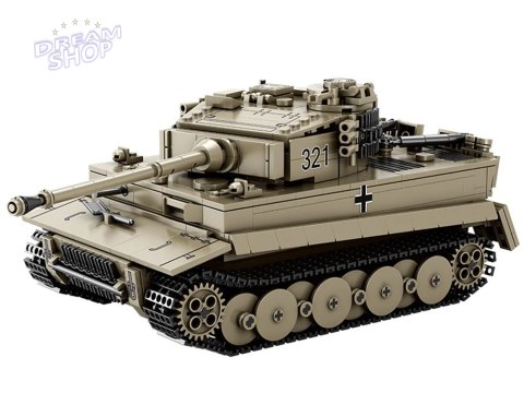Klocki konstrukcyjne czołg TIGER I World of Tanks 1138ele 1:28 ZA5807