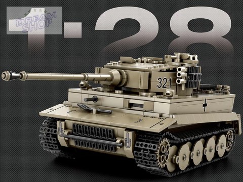 Klocki konstrukcyjne czołg TIGER I World of Tanks 1138ele 1:28 ZA5807