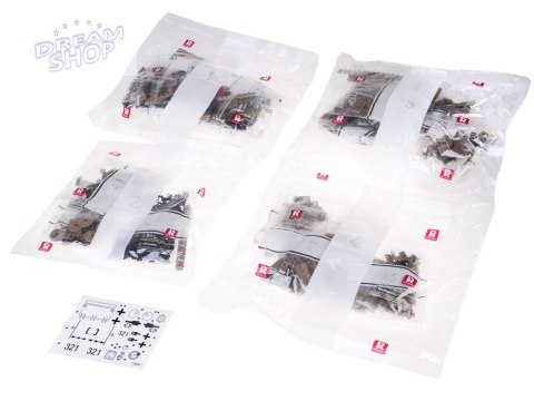 Klocki konstrukcyjne czołg TIGER I World of Tanks 1138ele 1:28 ZA5807