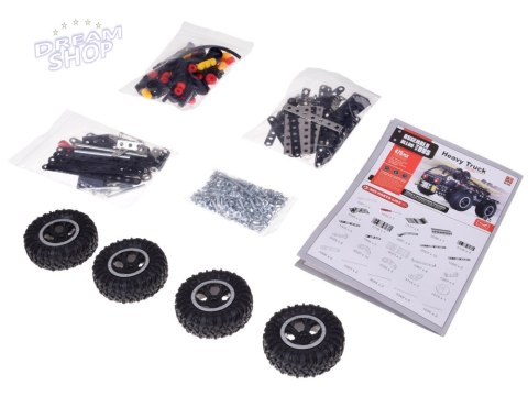 Klocki konstrukcyjne metalowa CIĘŻARÓWKA terenowa + narzędzia 475ele ZA5899