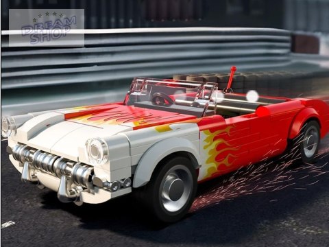 Klocki konstrukcyjne samochód klasyk hot rod Roadster 249ele ZA5817