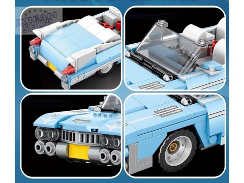 Klocki techniczne BŁĘKITNY KABRIOLET klasyka amerykańska 308-ele ZA5791