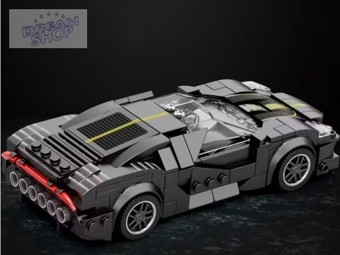 Klocki techniczne Sportowe auto CZARNE LUKSUSOWE hiperauto 298-ele ZA5785