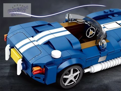 Klocki techniczne Sportowe auto NIEBIESKI klasyczny roadster 312-ele ZA5792