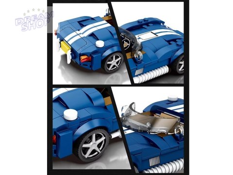 Klocki techniczne Sportowe auto NIEBIESKI klasyczny roadster 312-ele ZA5792
