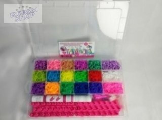 Kolorowe gumki do robienia bransoletek 4000szt