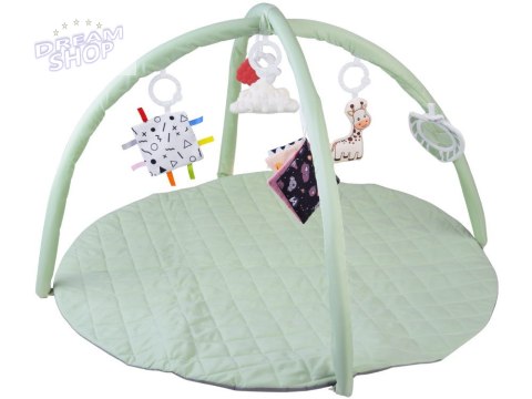 Mata Edukacyjna z Pałąkiem + Zabawki Gryzak Książeczka Kontrastowa ZA5828