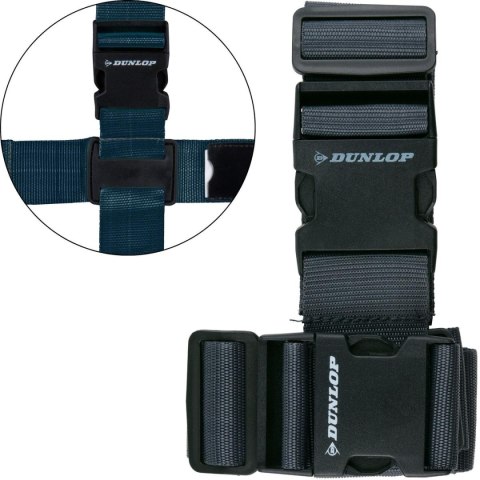 UNIWERSALNY PAS ZABEZPIECZAJĄCY DO BAGAŻU 230x5CM ZESTAW 2 SZT DUNLOP SZARY