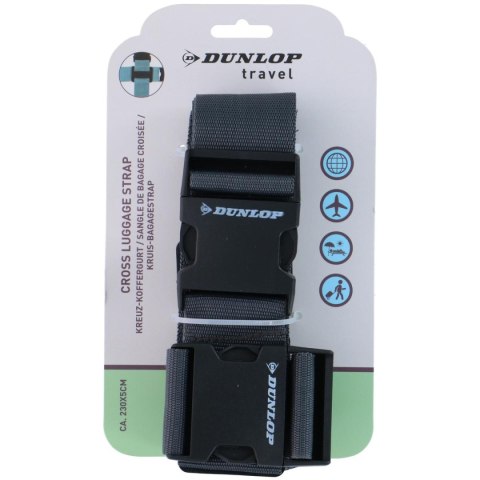 UNIWERSALNY PAS ZABEZPIECZAJĄCY DO BAGAŻU 230x5CM ZESTAW 2 SZT DUNLOP SZARY