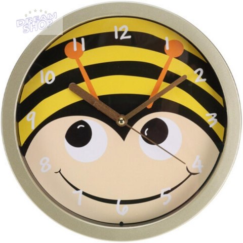 ZEGAR ŚCIENNY KIDS ANIMAL 20 CM PSZCZOŁA